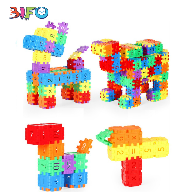 Bộ đồ chơi Building Block nhiều miếng ghép nhựa cho bé lắp ghép sáng tạo