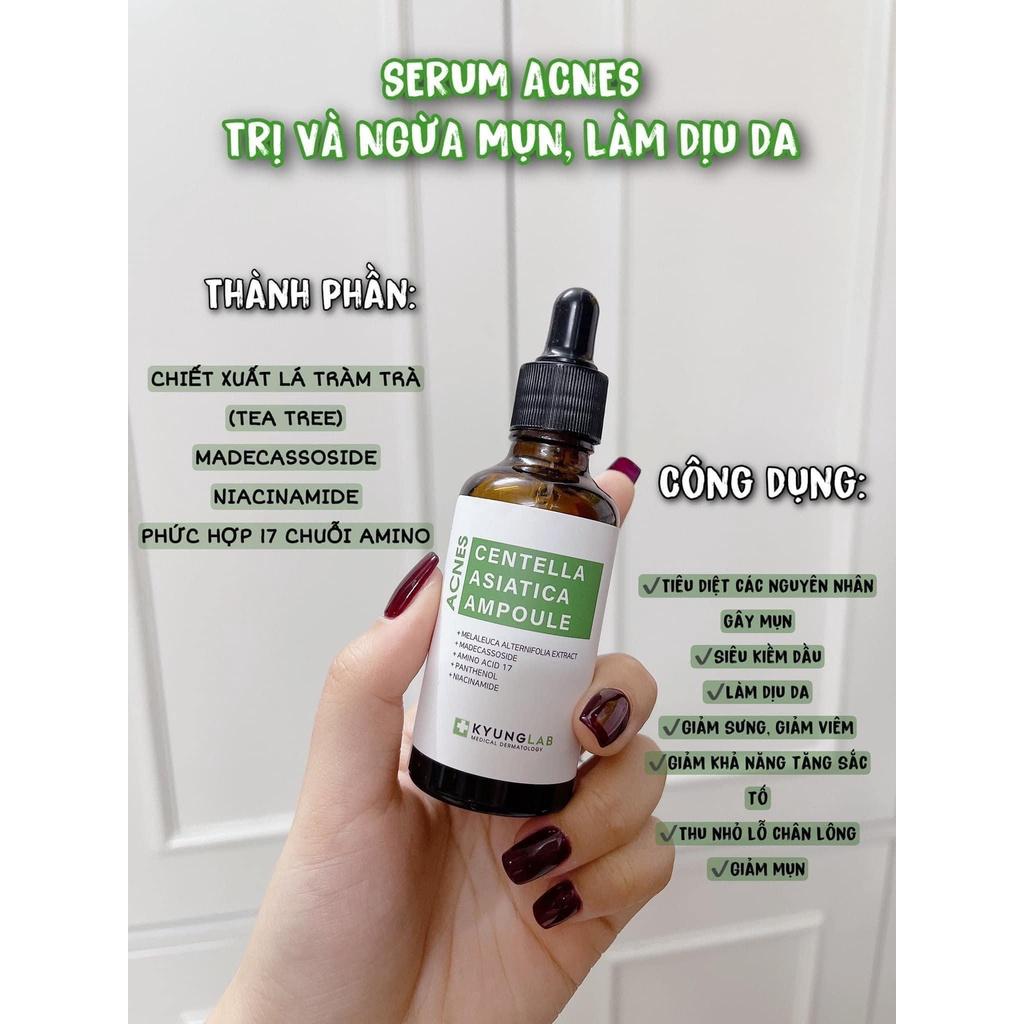 HÀNG NHẬP KHẨU - Serum Kyung Lab Acnes Centella Asiatica Ampoule giảm mụn kiềm dầu mờ thâm KyungLab 50ml