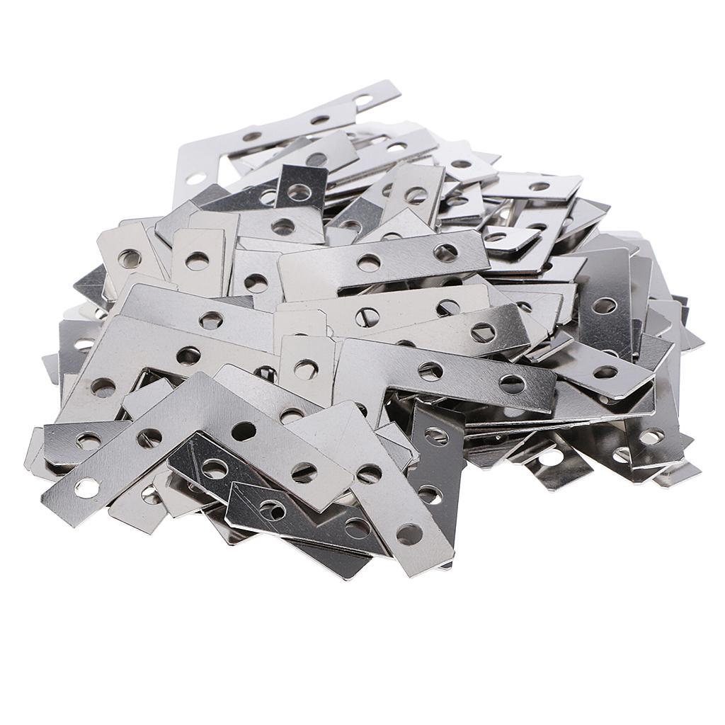 150pcs Angle Plate Corner Brace Flat L Shape Bracket for Picture Frame 38mm