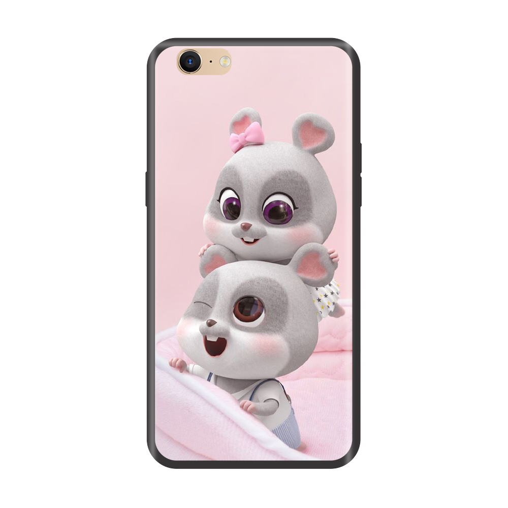Ốp lưng TPU viền dẻo cho điện thoại OPPO F3 LITE Hình Chuột Tết 2020 - Mẫu 04