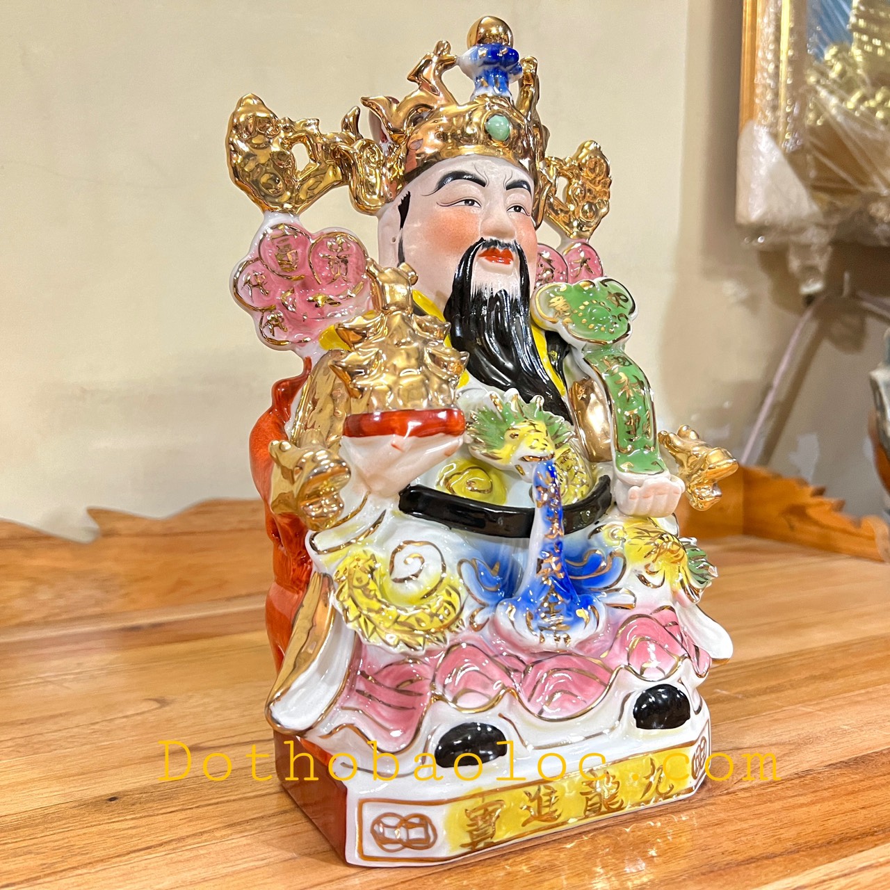 Tượng Ông Thần Tiên sứ rất đẹp cao 25cm