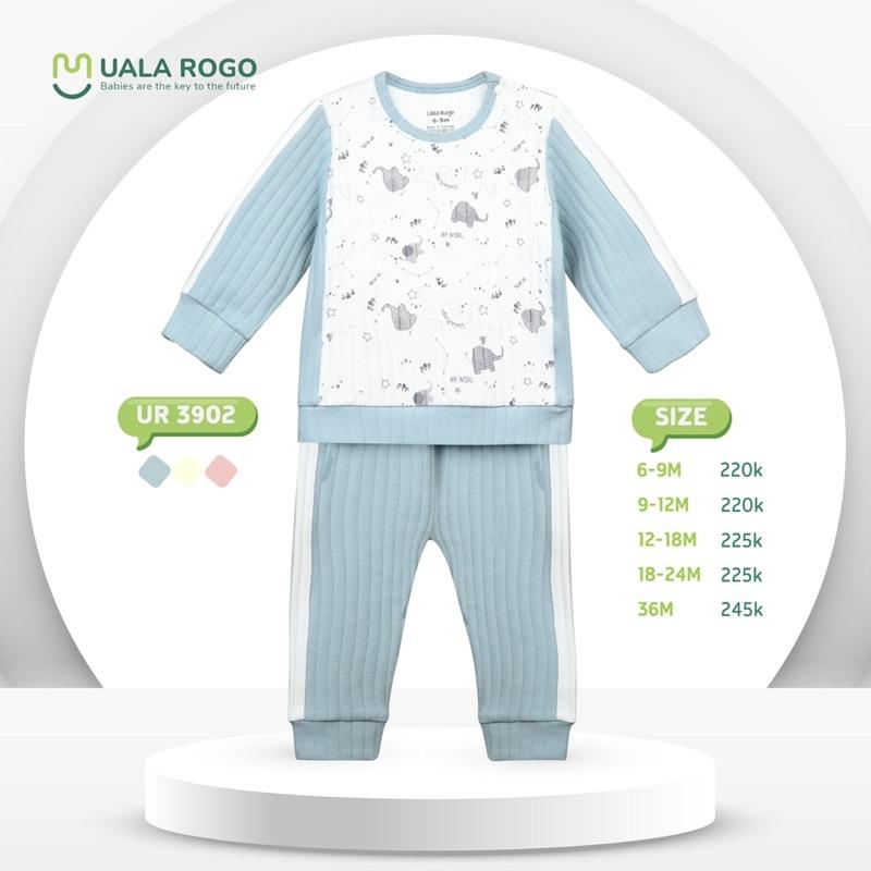 Bộ QA Dài Tay Size 6-36M Hoạ Tiết Nỉ UalaRogo