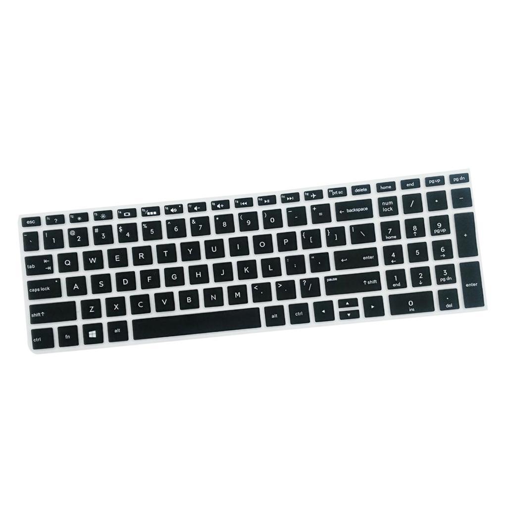 2x High invisible Keyboard Protector Skin Cover For HP 15.6" BF Laptop Black