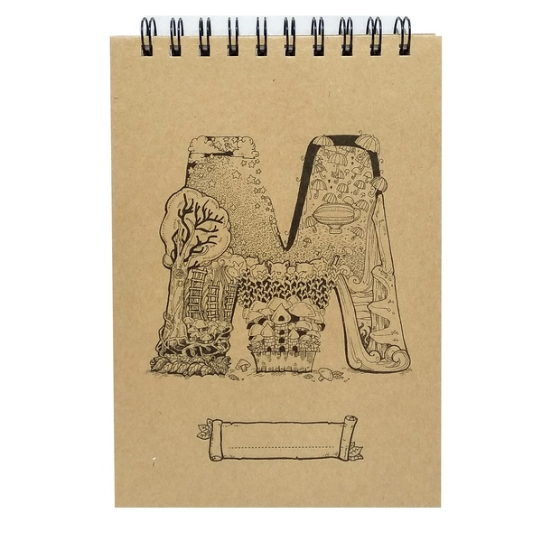 Sổ Sketchbook Alphabet - Hình Chữ M