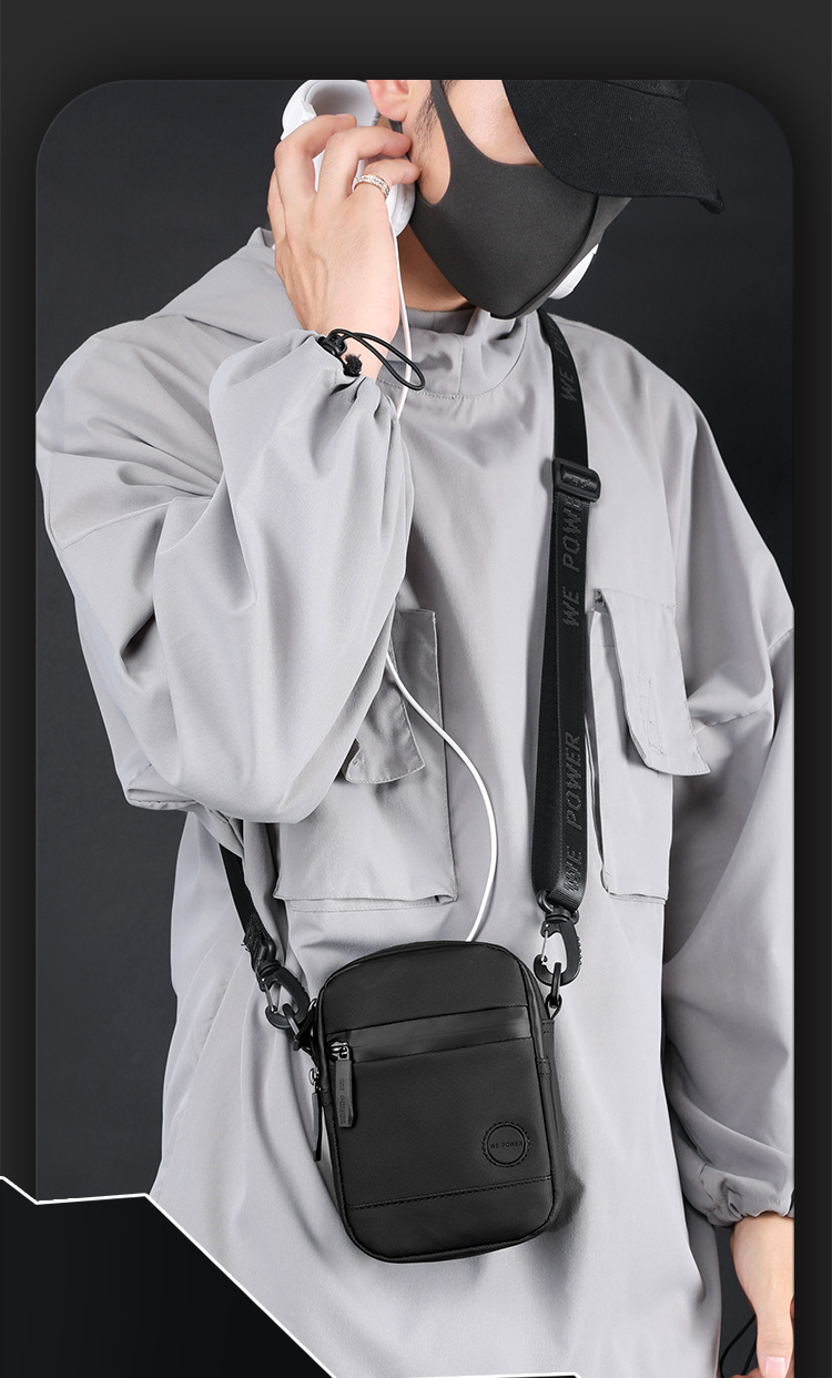 Túi đeo chéo nam thời trang unisex phong cách nhật bản thế hệ mới vải cao cấp chống nước nhiều ngăn đựng 1237