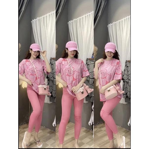 BỘ THUN GẤU SIÊU XINH, HỒNG XINH XỈU LUÔN