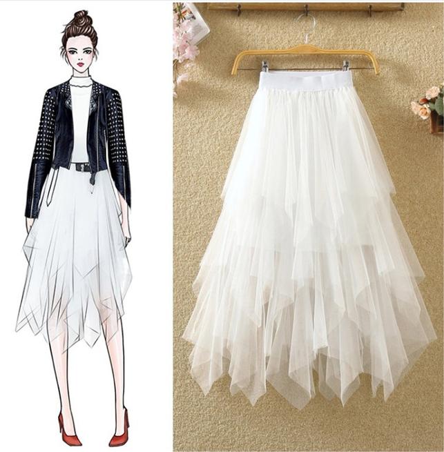 Chân váy ren Tulle - Tutu xòe tròn dáng dài thời trang cao cấp mẫu bán chạy VAY18 free size