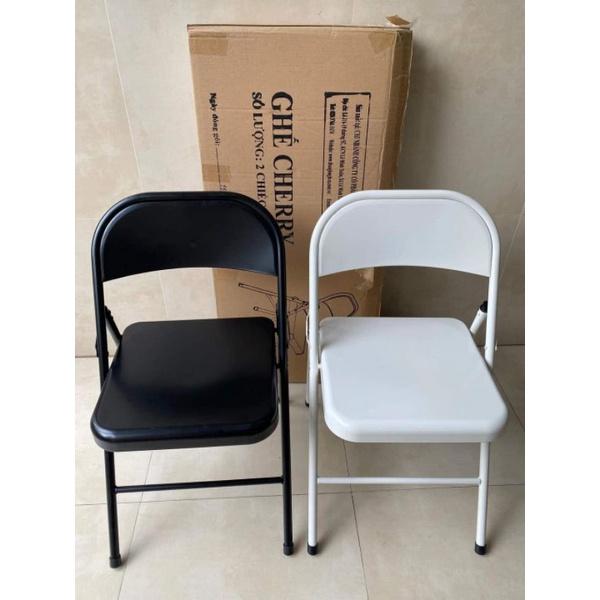 Ghế phong cách vintage mẫu mới, ghế cherry, ghế xếp sơn tĩnh điện gấp gọn, ngồi làm việc phong cách Bắc Âu