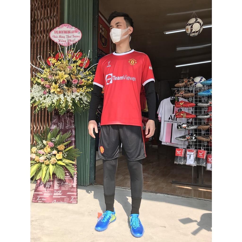 Bộ quần áo đá banh thể thao cao cấp hàng thun Thái lạnh CLB MU