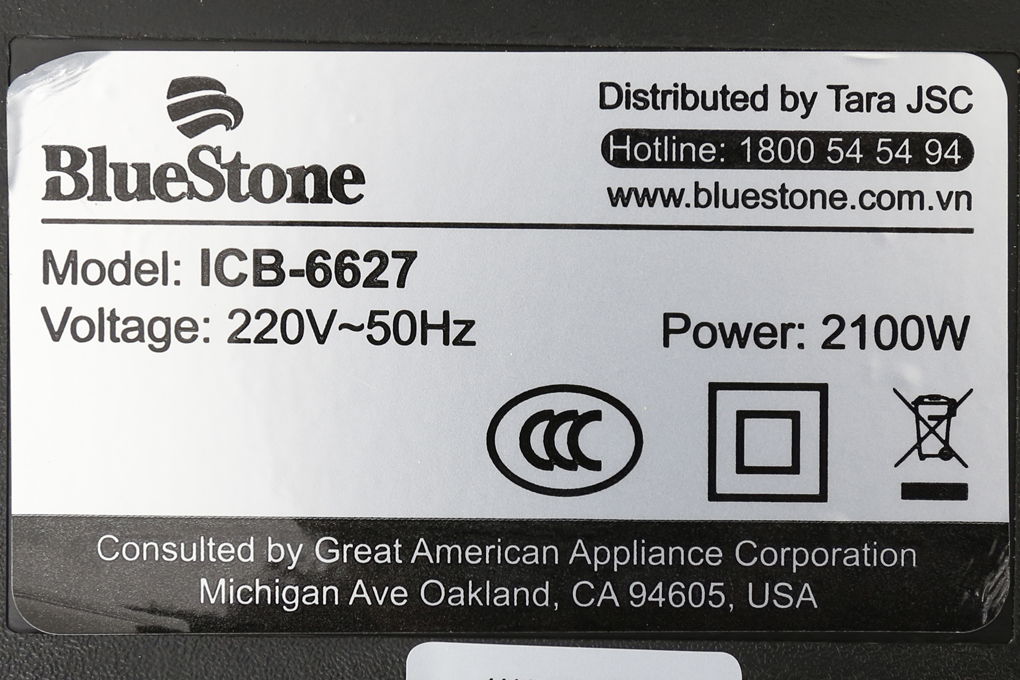 Bếp Từ Bluestone ICB-6627 - Hàng chính hãng
