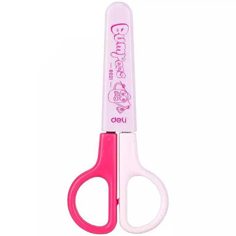 Bộ 2 Kéo Thủ Công Nhỏ 121mm - Deli 6021 - Màu Hồng