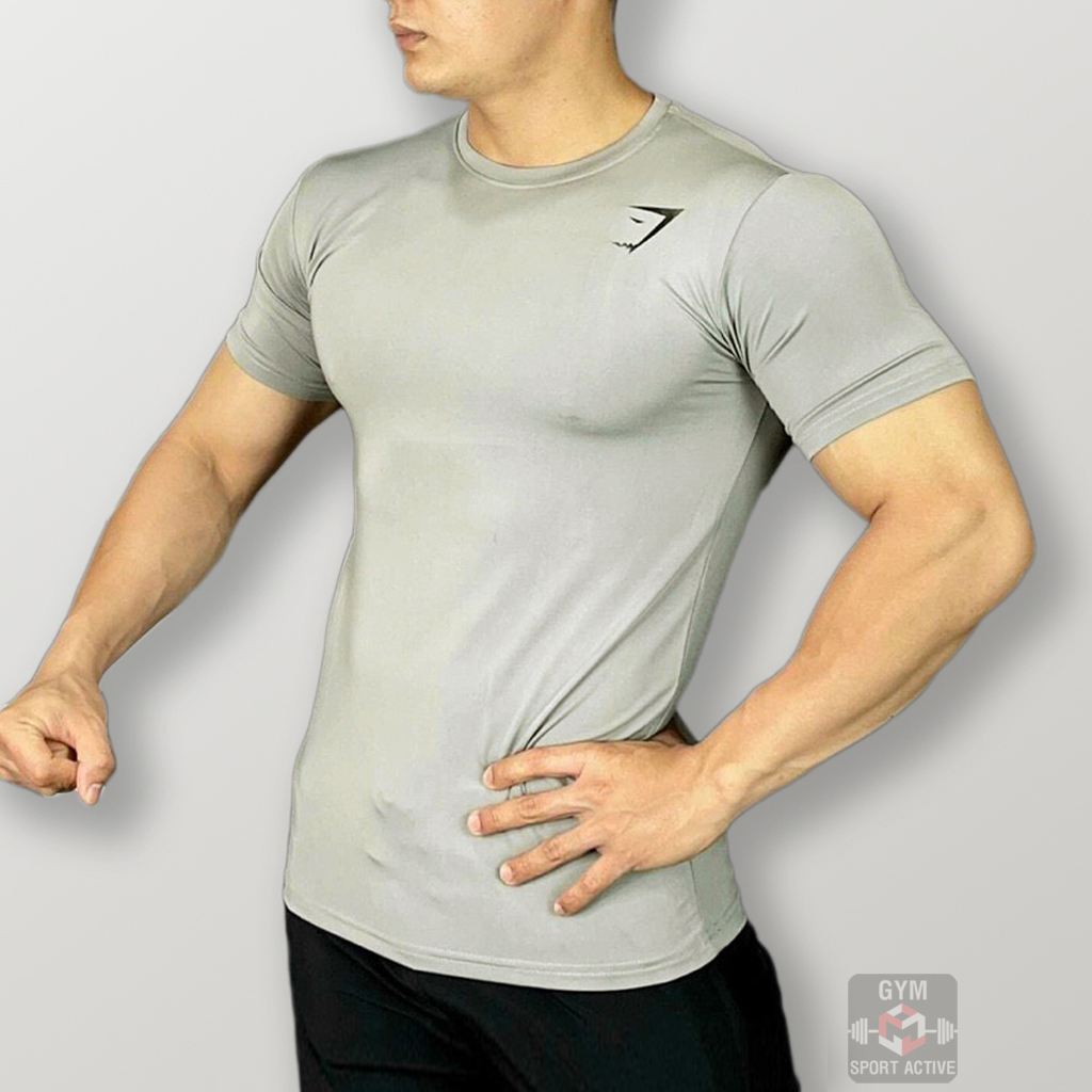 Áo Thun nam thể thao áo thun tập gym nam phom đẹp hơi ôm tôn dáng t shirt Gymshark thun lạnh 4 chiều thoáng mát