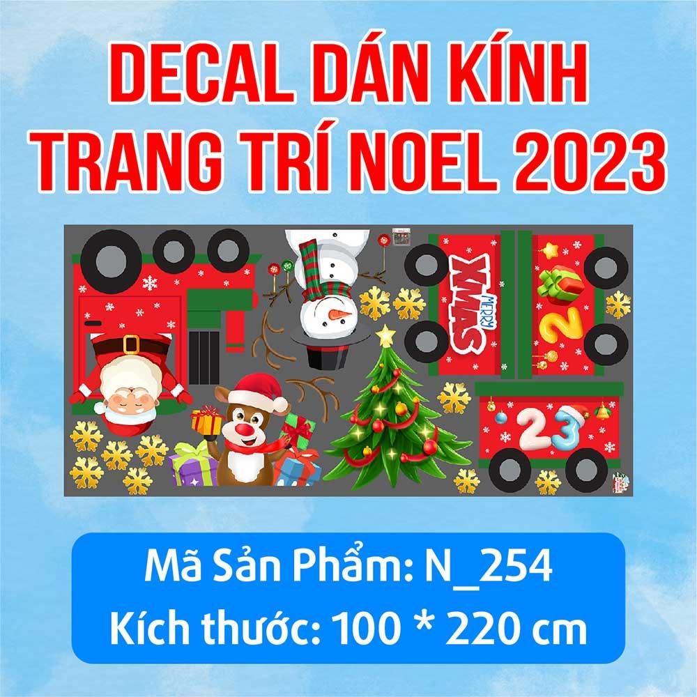 DECAL TRANG TRÍ GIÁNG SINH 2023 COMBO SỐ 64