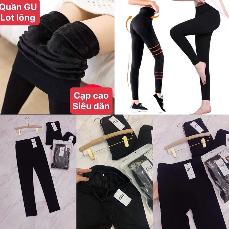 Quần legging G.UU lót lông siêu ấm loại 1