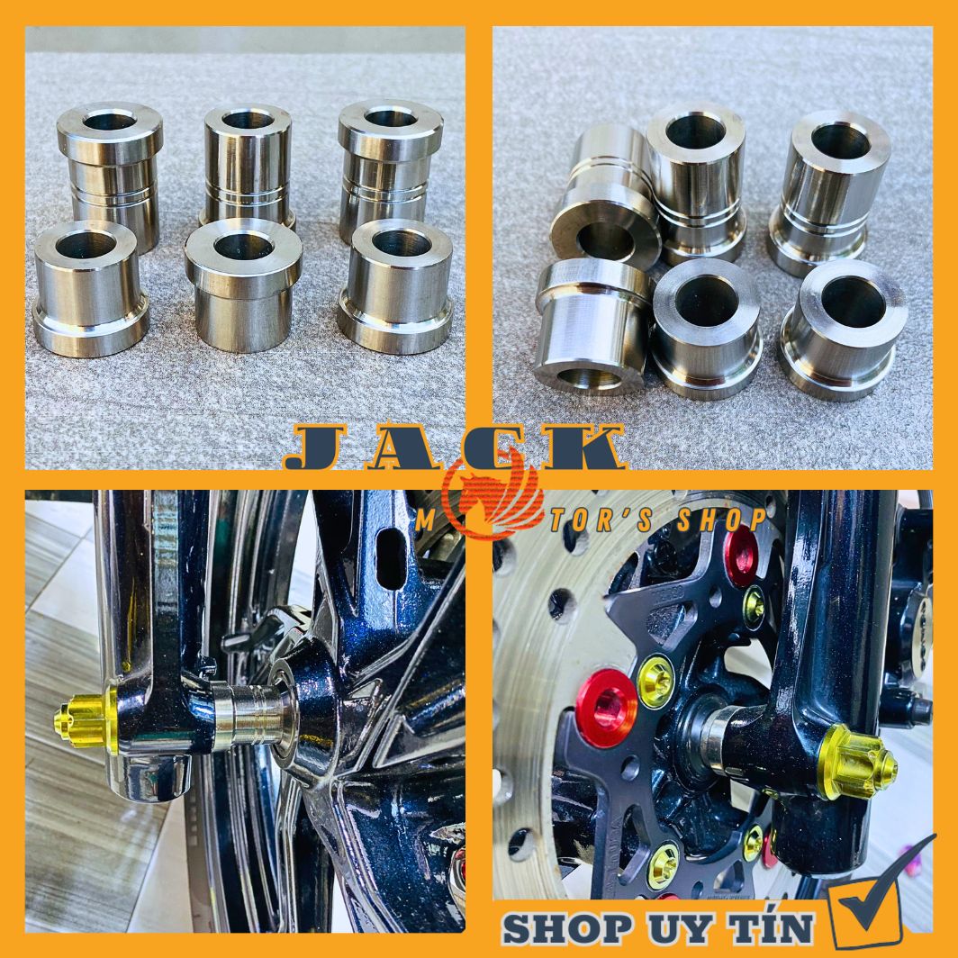 Bộ cục canh bánh trước xe Vario Airblade inox 304 nguyên khối CNC không cần gỡ roong