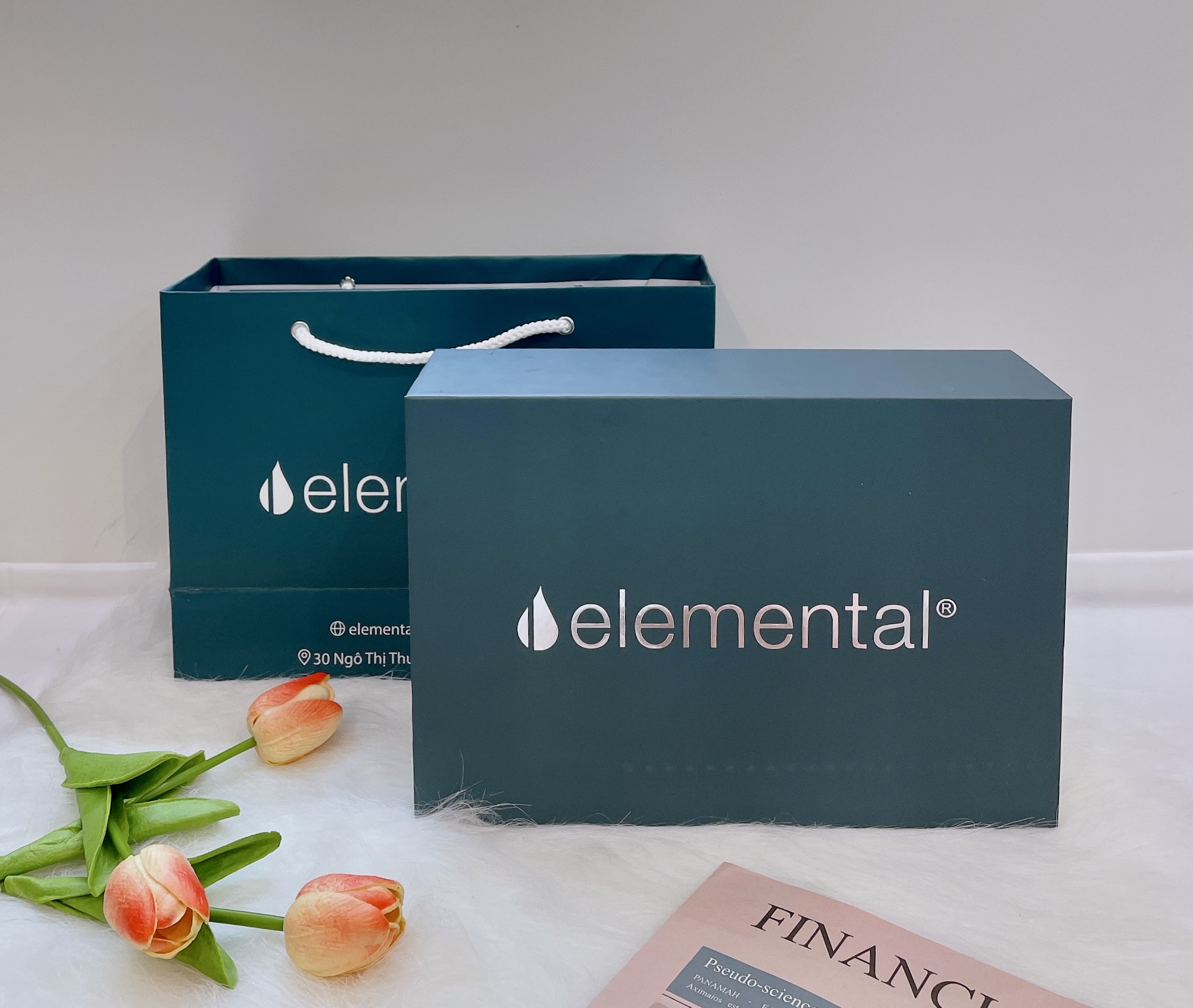Bình giữ nhiệt Elemental cao cấp, set quà Tinh Khôi,quà tặng ý nghĩa tặng người thân