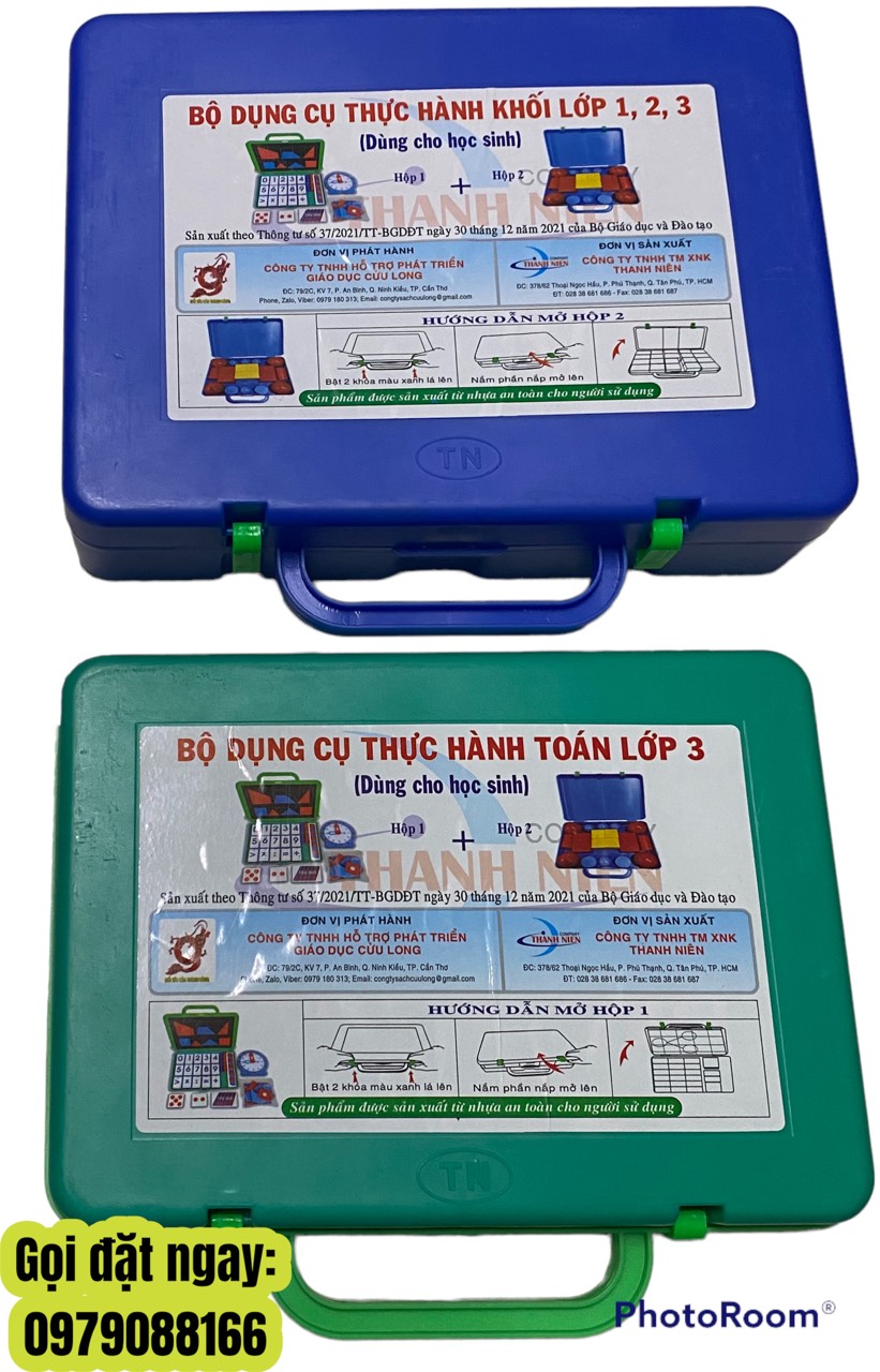 BỘ DỤNG CỤ THỰC HÀNH TOÁN LỚP 3