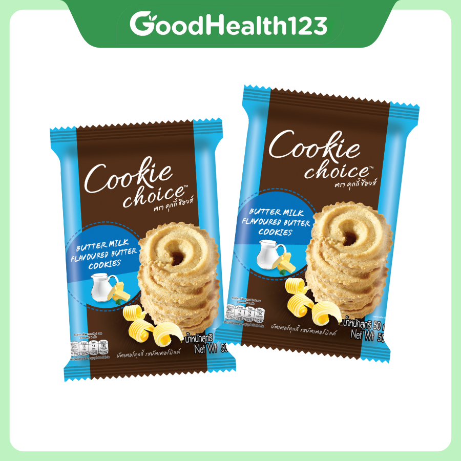 Bánh Quy Bơ Cookie Choice – Thơm Ngon, Giòn Rụm – Gói 50g [Hàng Thái Lan