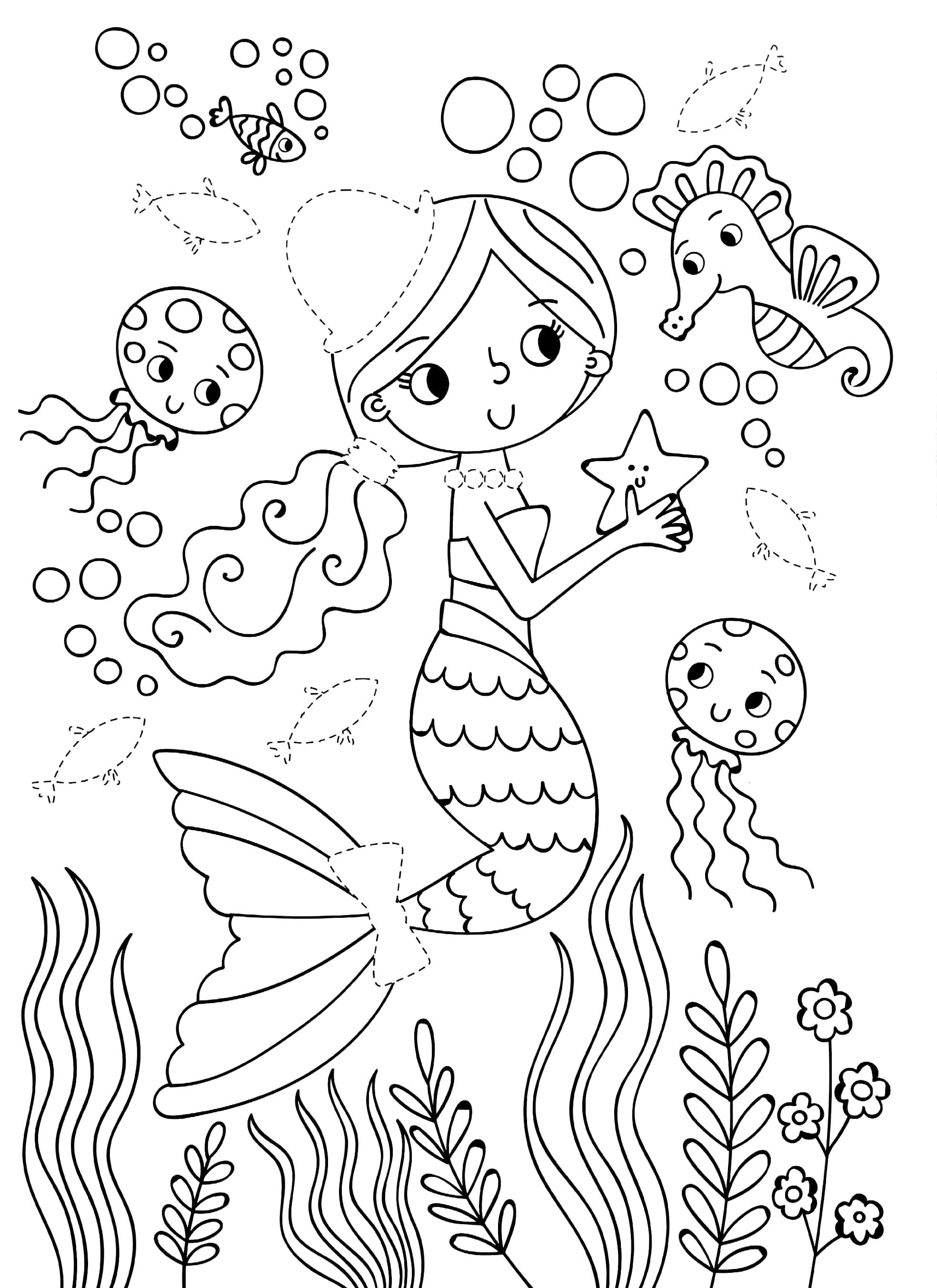 Dress Me Up Colouring And Activity Book - Mermaids