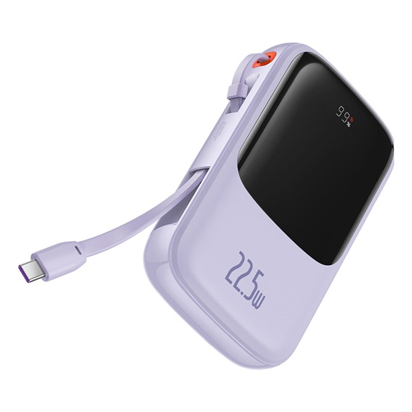 Pin dự phòng tích hợp cáp sạc Baseus Qpow Pro Digital Display Fast Charge Power Bank 10000mAh 22.5W(With Simple charging cable Type-C 3A 0.5M )