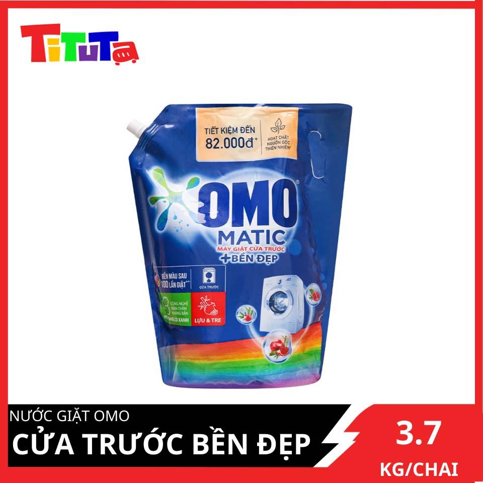 Nước giặt Túi 3.7kg OMO Matic Cho máy giặt cửa trước Cửa Trước Bền Màu Bền màu tinh chất Lựu Tre