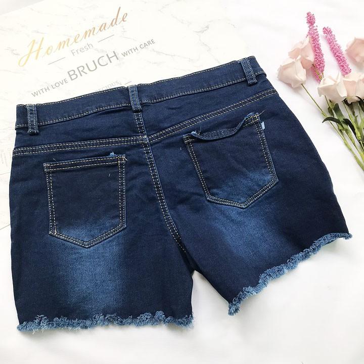 Quần đùi nữ jean co giãn size từ 40-45kg - QNU26