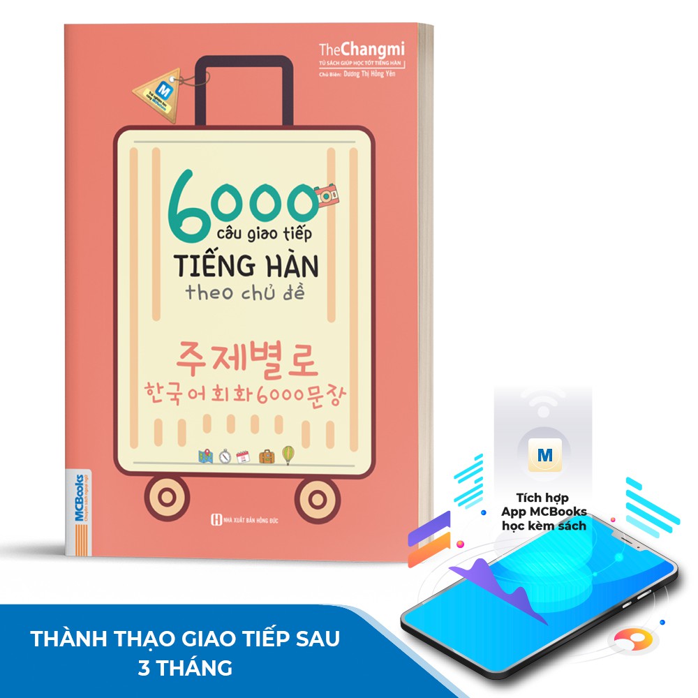 Hình ảnh Sách 6000 Câu Giao Tiếp Tiếng Hàn Theo Chủ Đề Cho Người Mới Bắt Đầu