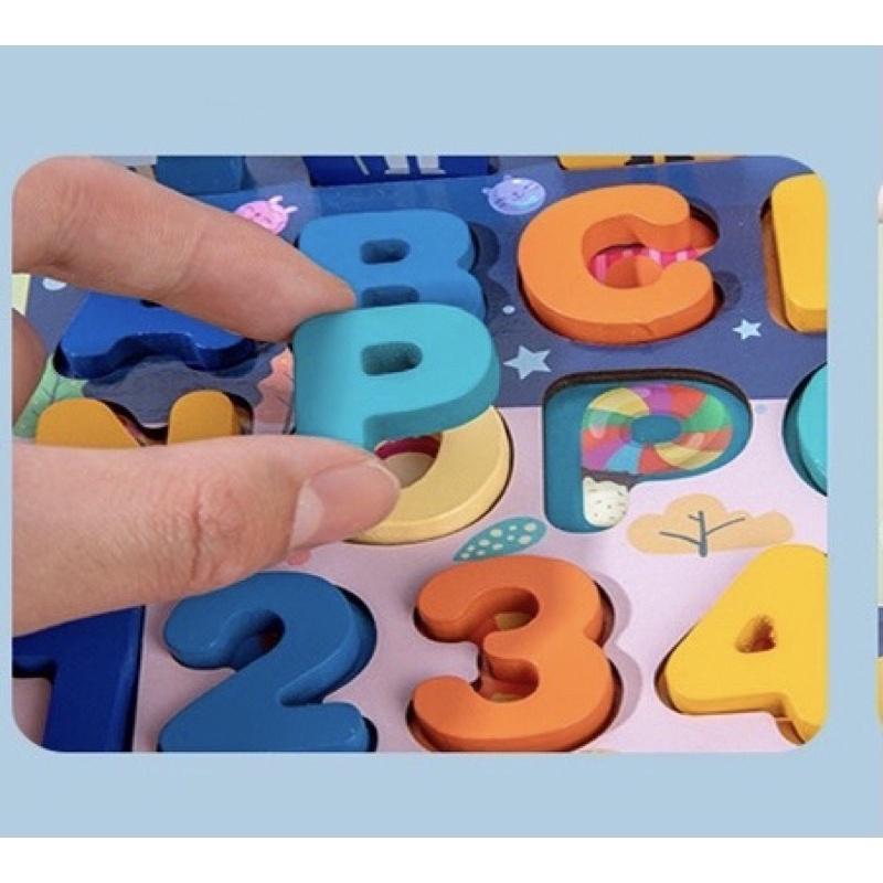 Montessori Cao Cấp Bảng Gỗ Ghép Hình + Câu Cá Cho Bé 7 In 1  - Hàng Chất Lượng
