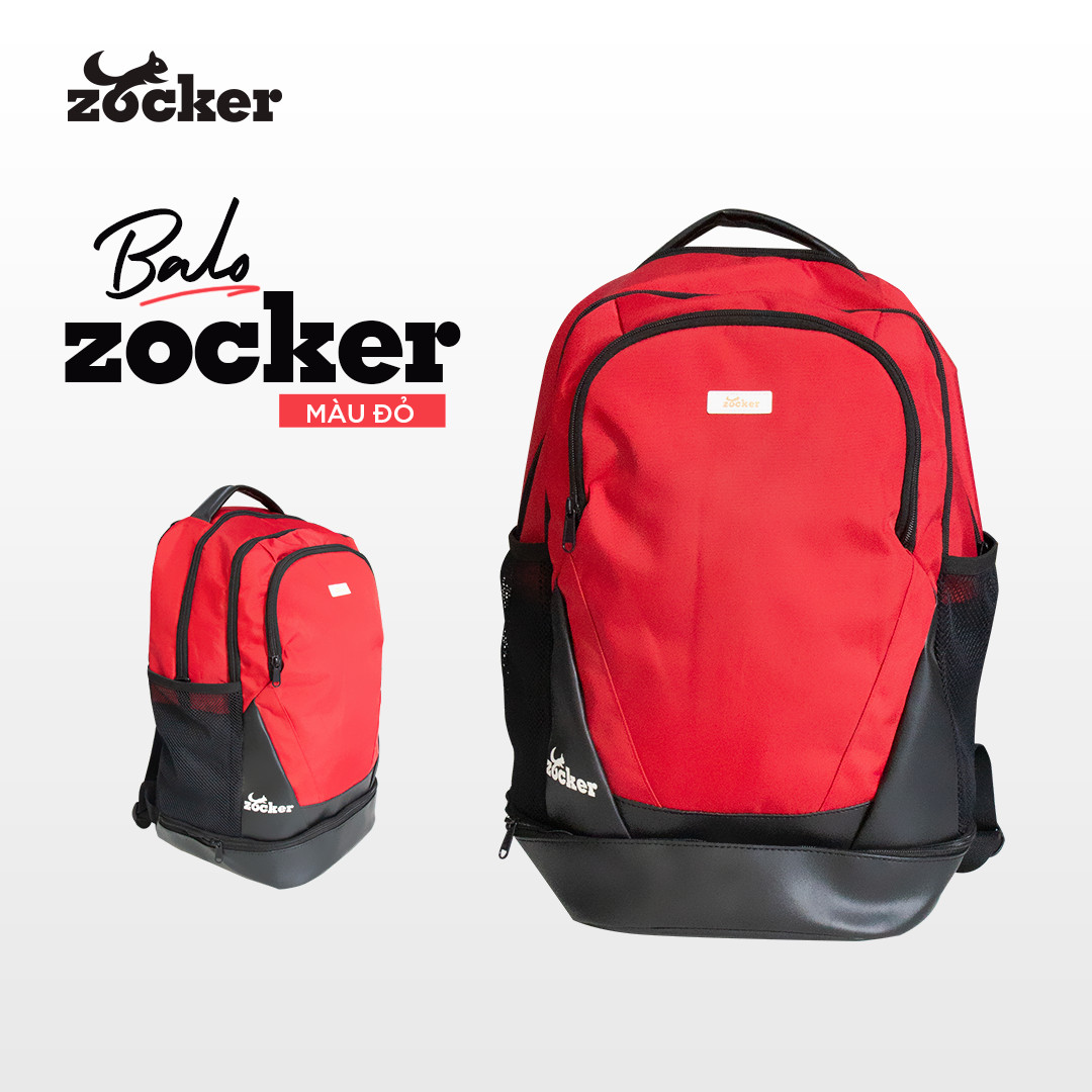 Balo Zocker UNISEX đựng laptop, đi học, đi du lịch, đi thể thao, chống thấm nước