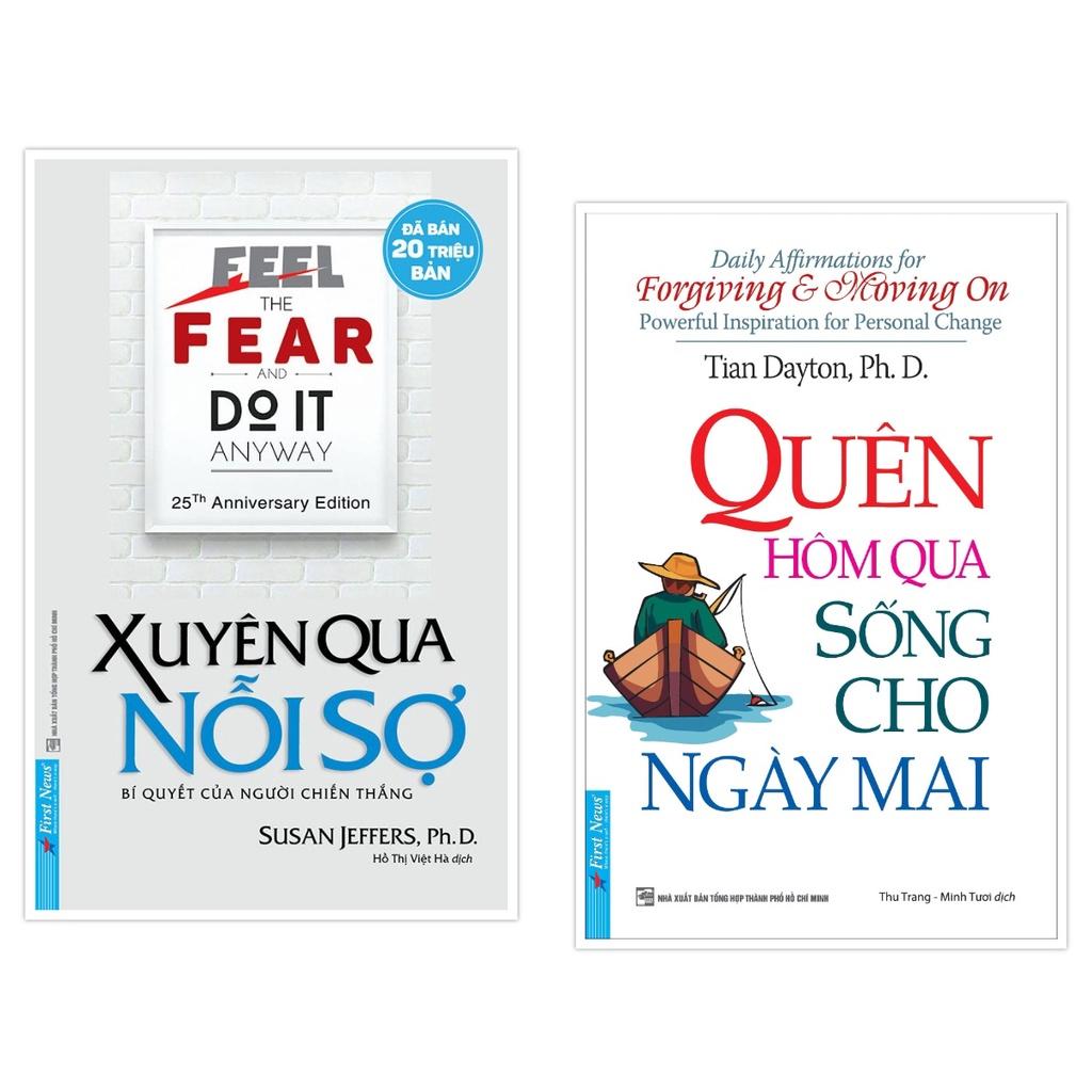 Sách - Combo Xuyên Qua Nỗi Sợ  + Quên Hôm Qua Sống Cho Ngày Mai - First News