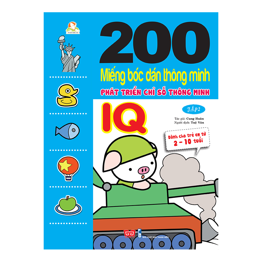 200 Miếng Bóc Dán Thông Minh 2-10 Tuổi - Phát Triển Chỉ Số Thông Minh IQ