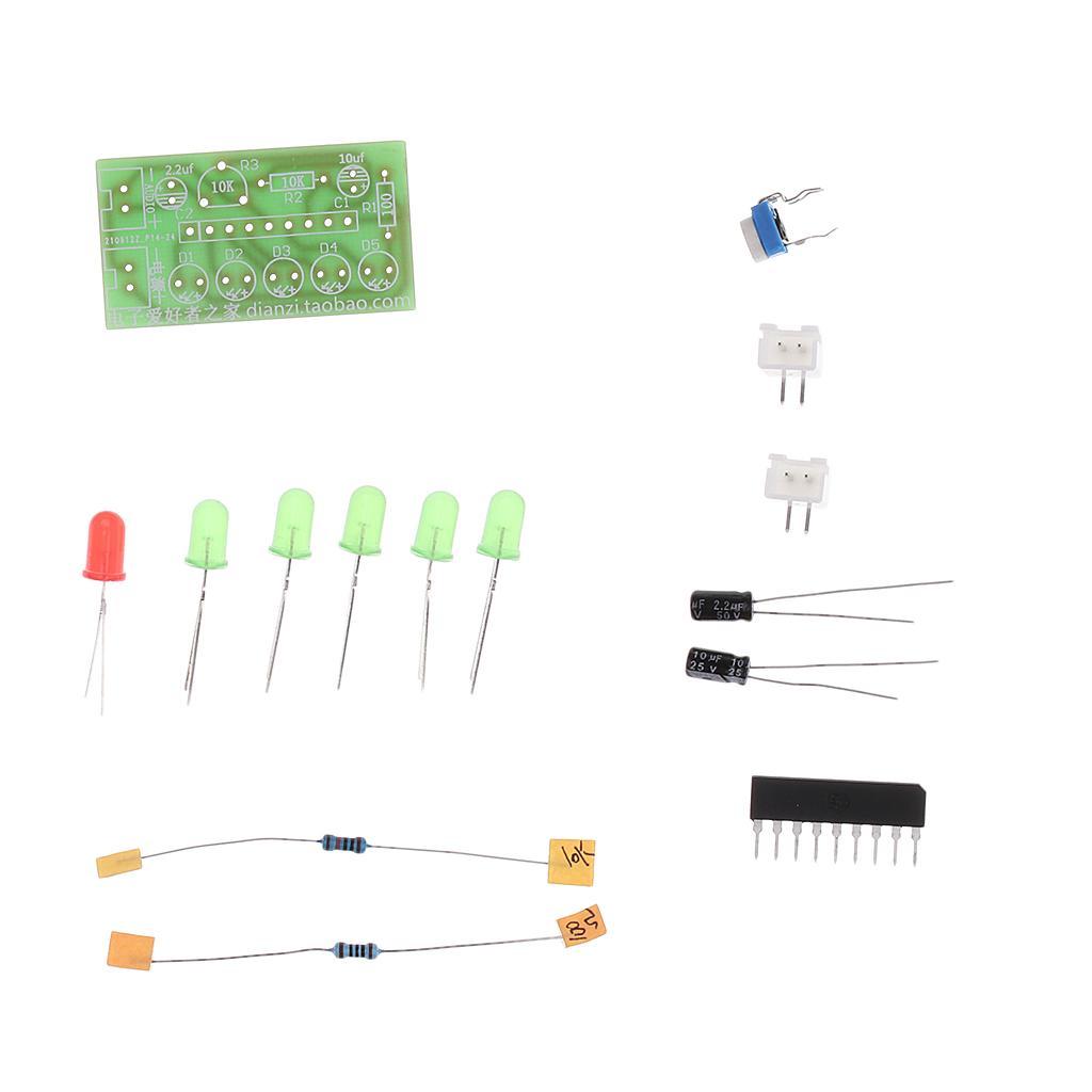 5 LED Audio Level Indicator / Audio Meter Level Indicating 3.5-12V