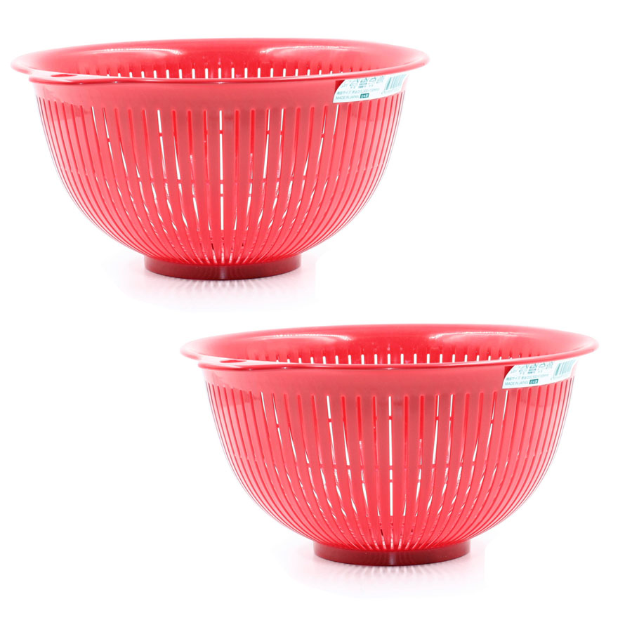 Bộ 3 rổ thoát nước đựng rau quả - hàng Nhật Bản nội địa.