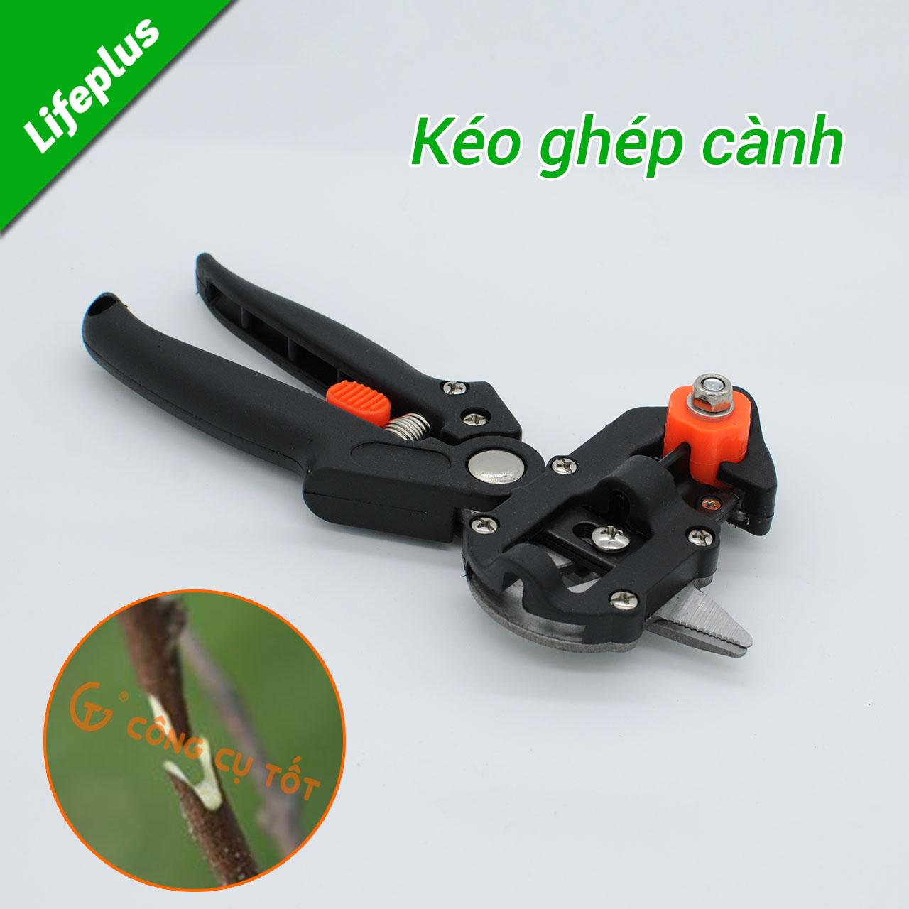 Kéo ghép cành chuyên dụng dạng U V Ω + Tặng kèm 01 băng ghép 3cmx85m, lưỡi cắt hợp kim sắc bén