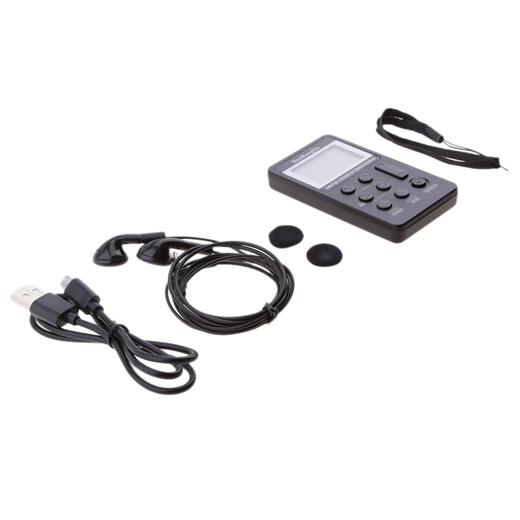 Portable Digital Tuning AM / FM Stereo Radio With Earphone For Walk