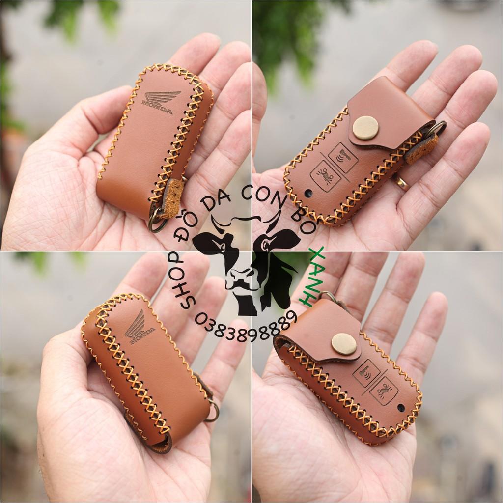 Bao da dành cho Chìa Khóa Honda Air Blade 150, Vario 150, Airblade 2020, Lead 2020, Scoopy 2022, Click handmade da thật