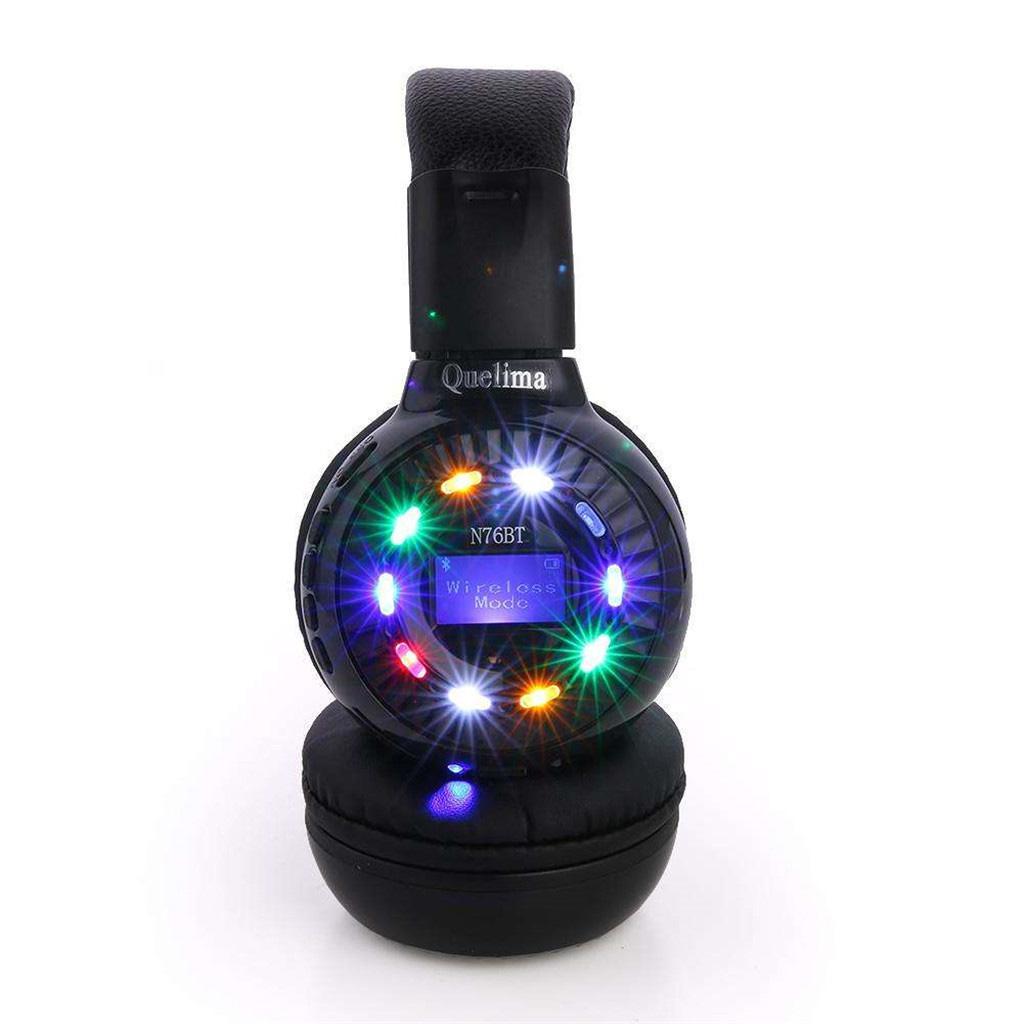 New Wireless Bluetooth 4.0 Noise-Cancelling Handsfree Over Ear Headset Black