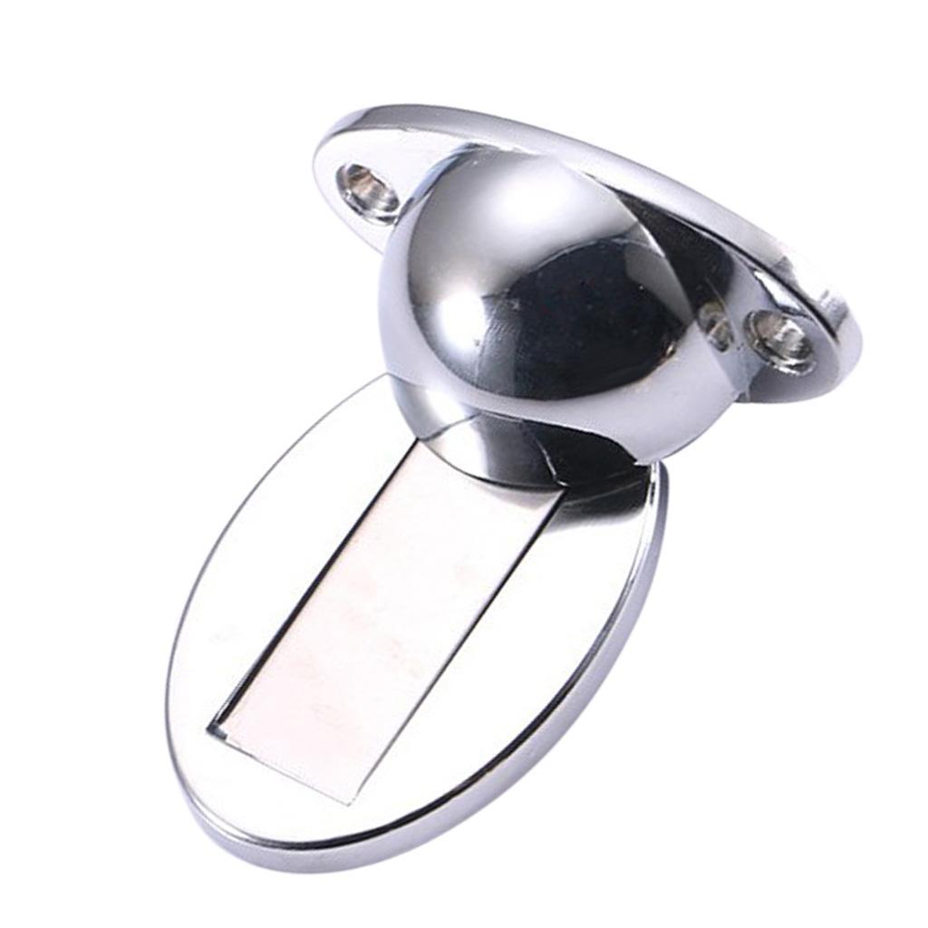 Alloy Magnetic Doorstop Door Stopper Door Catcher Holder Safety Close Silver