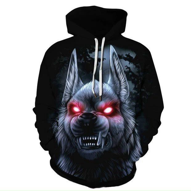 (FREE SHIP) ÁO KHOÁC HOODIE NAM NỮ HỌA TIẾT 3D HÌNH SÓI MẶT QUỶ ĐẦU LÂU BAO NGẦU TK 2022