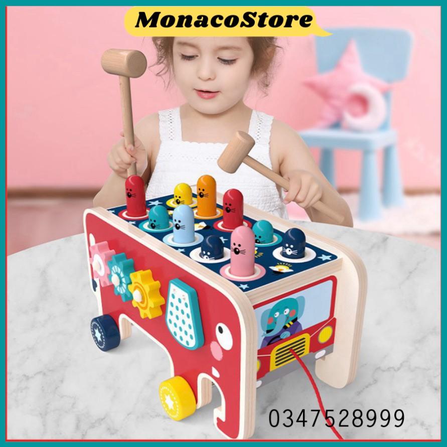 Bộ đồ chơi đập chuột xe bus mẫu mới 2021 -MonacoStore