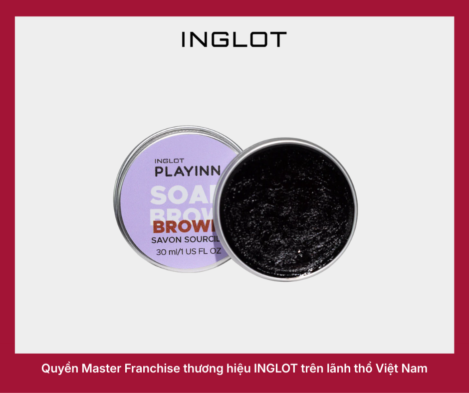 Sáp Tạo Kiểu Lông Mày Tông Nâu Tự Nhiên Playinn Soap Brow Brown (30ml)