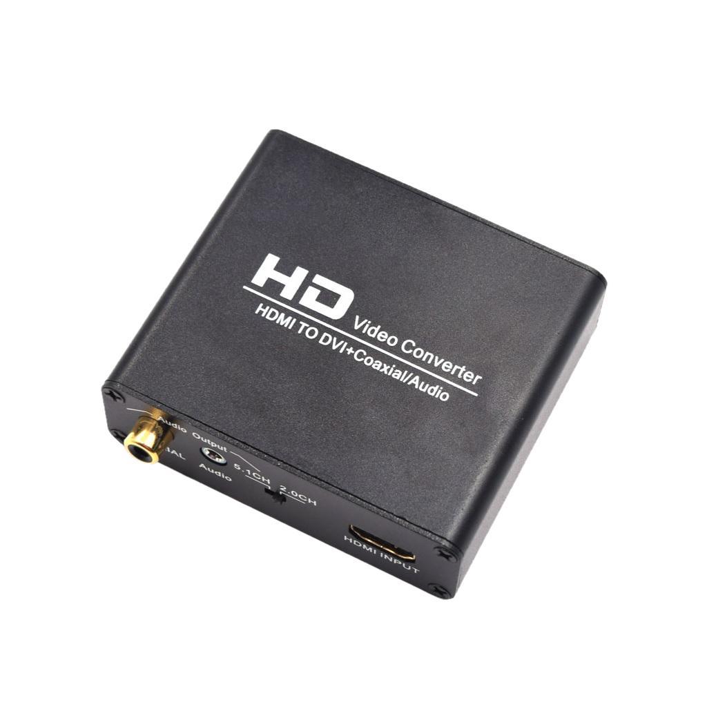 TO Converter with Coaxial audio converter with UK power adapter