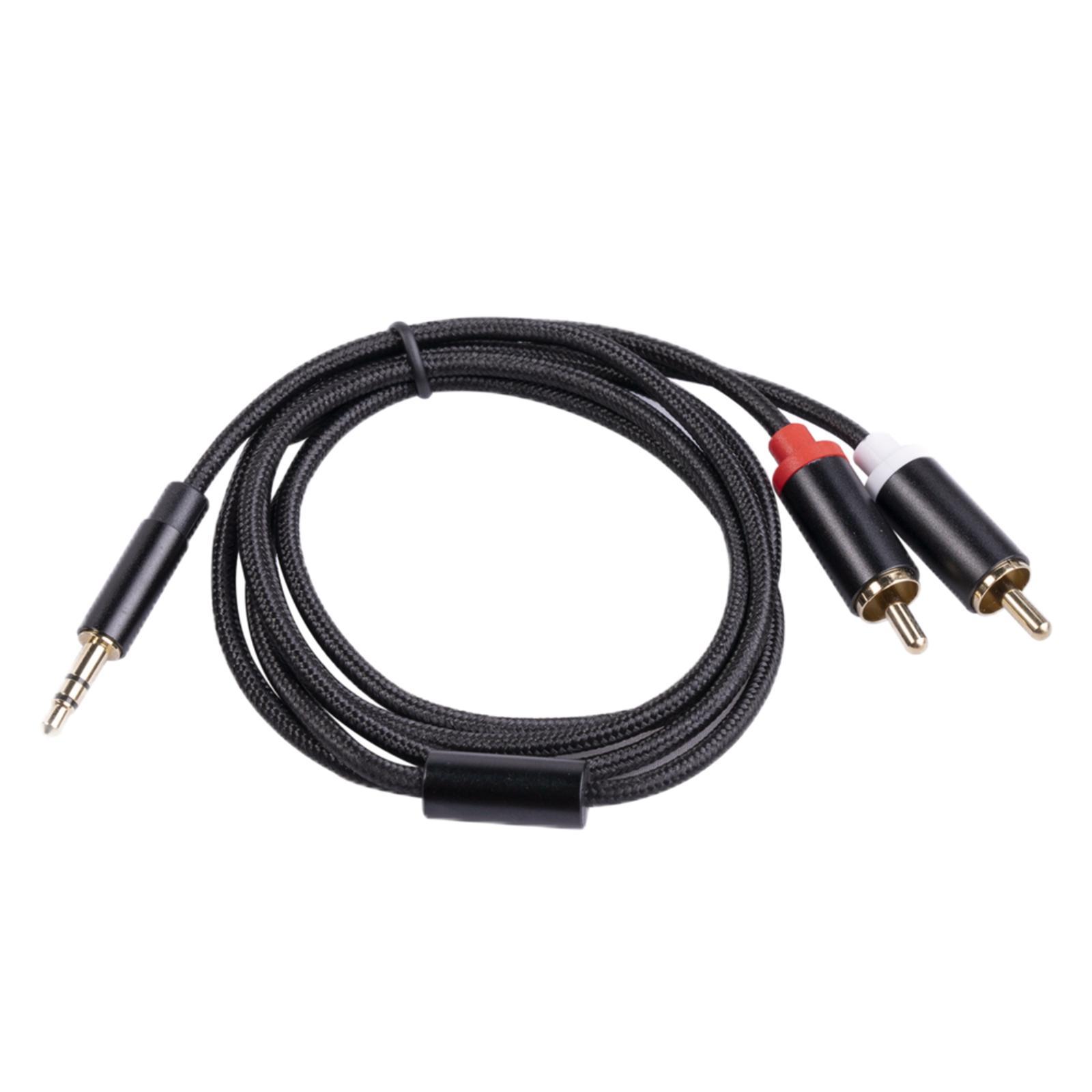 RCA Stereo Subwoofer AUX Cable Connector 1M
