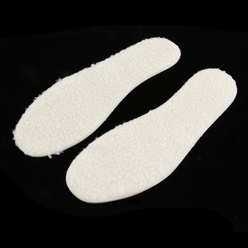 Fleece Wool Thermal Insoles For Shoes Boots Warm Inside Pads Inserts Cushion