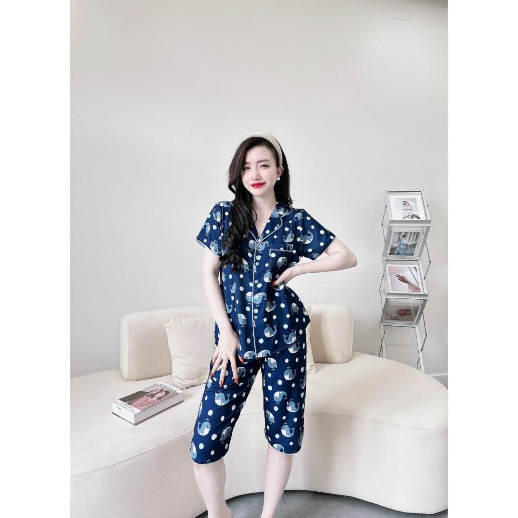 Bộ Pyjma quần lững lụa Mango 45-58kg