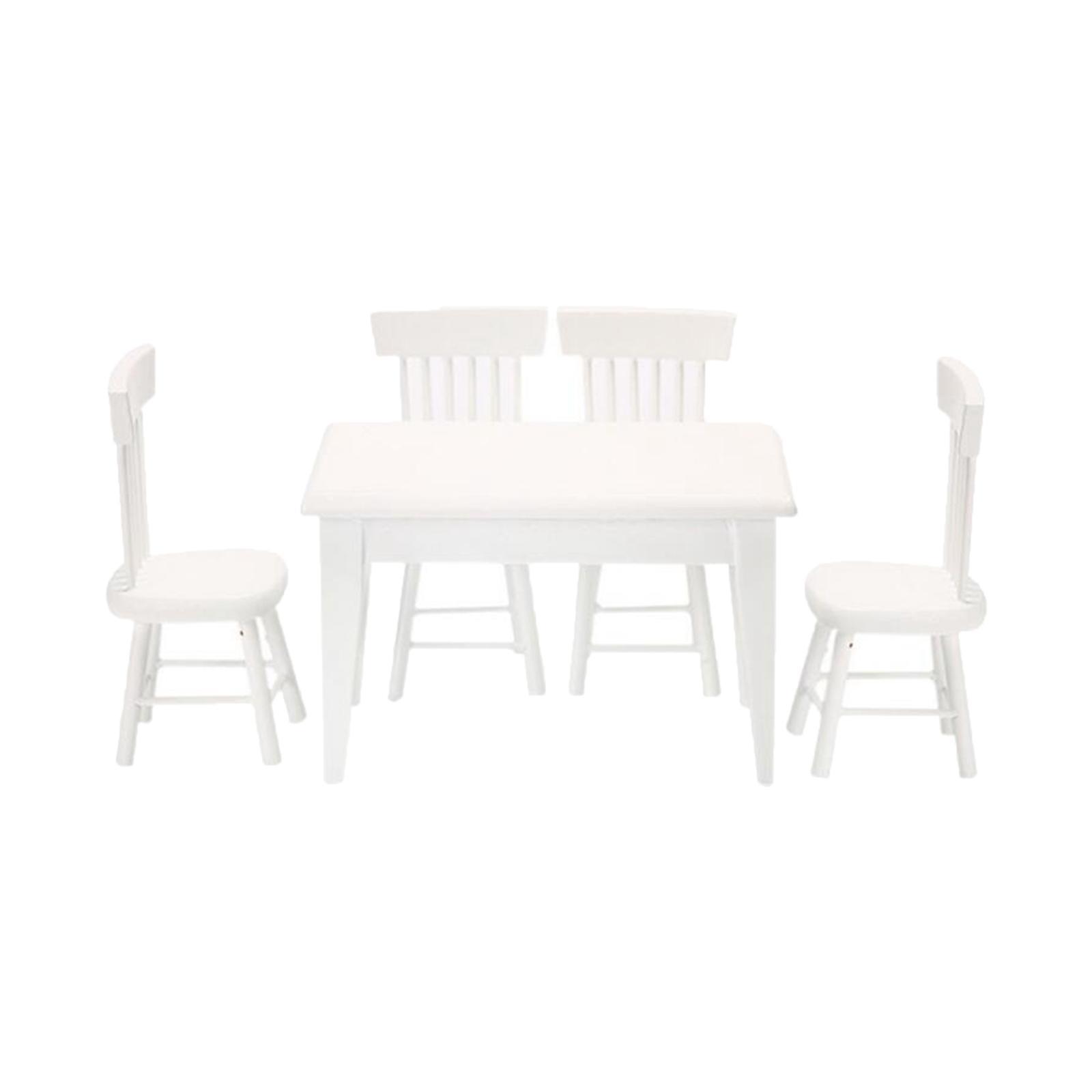 5 Pack Doll House Furniture Toys Accessories DIY Wood 1/12 for Dolls House