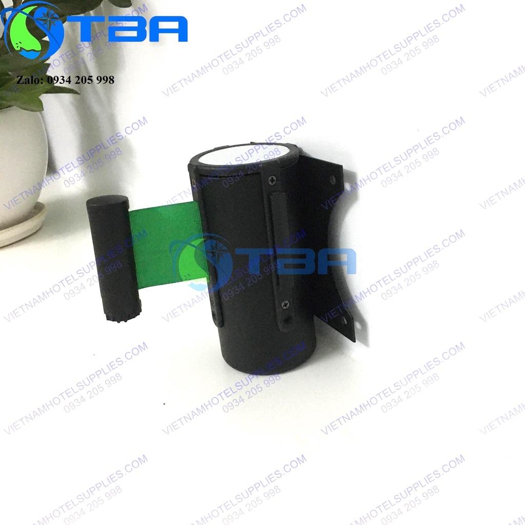 Trụ chắn 3m màu đen gắn tường dây căng màu xanh lá nhập khẩu cao cấp