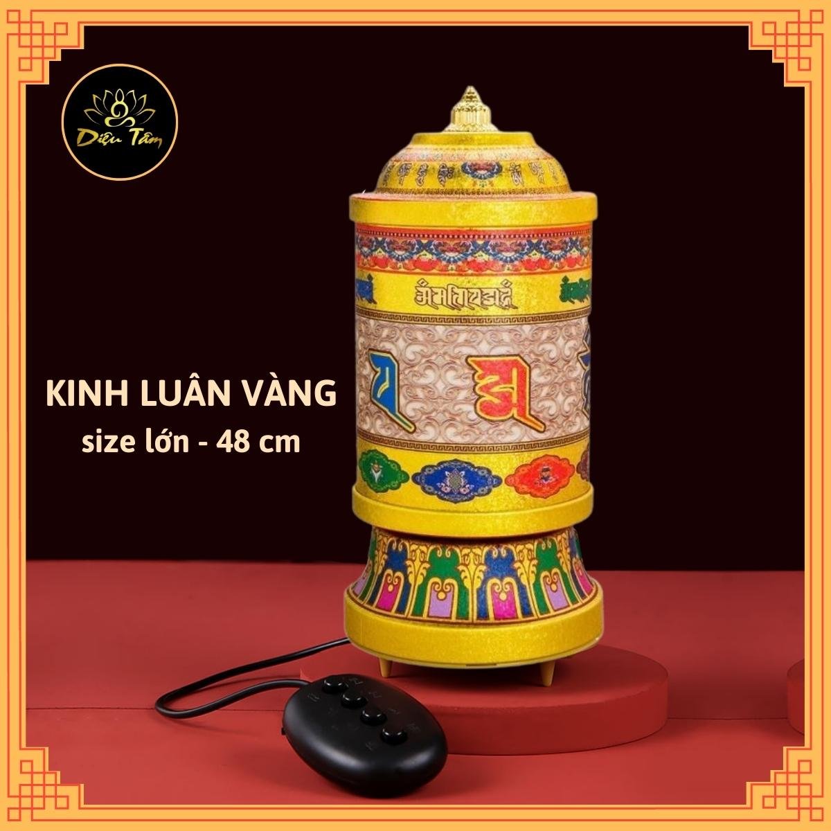 Kinh luân điện -Bánh xe cầu nguyện cắm điện, có kinh bên trong