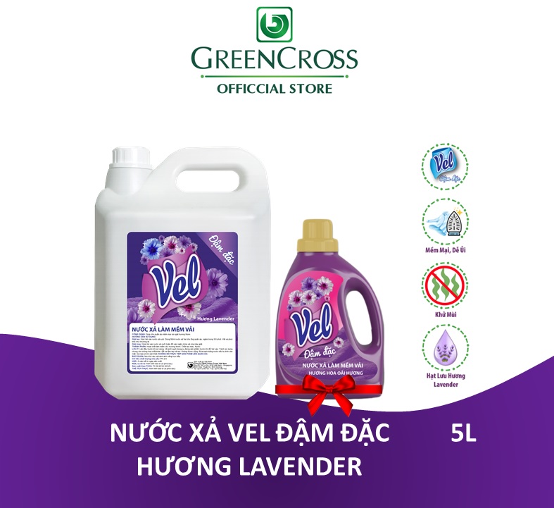 Nước xả Vel Đậm Đặc Lưu hương sau sấy - Can 5 Lít