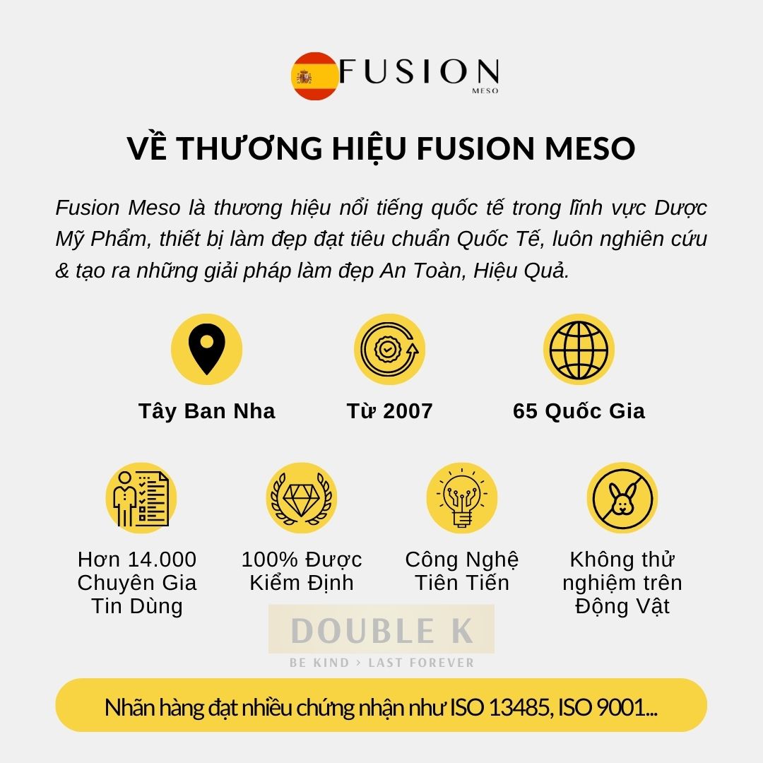 Fusion Retinol 1.0 - Tinh Chất Chống Lão Hóa, Săn Chắc, Mịn Màng Làn Da, Làm Mờ Nếp Nhăn - Double K